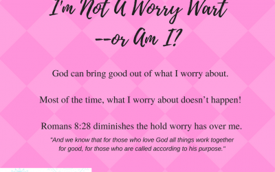 I’m Not A Worry Wart. Or am I?