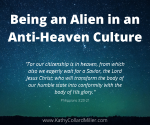 Being an Alien in an Anti-Heaven Culture